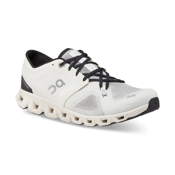 On Running Cloud X 3 Men's 11.5 Ivory Black Training Running Shoes 60.98706 - Picture 6 of 13